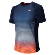 New Balance Accelerate Short Sleeve Graphic Dark Sapphire with Dynamite C45w6841